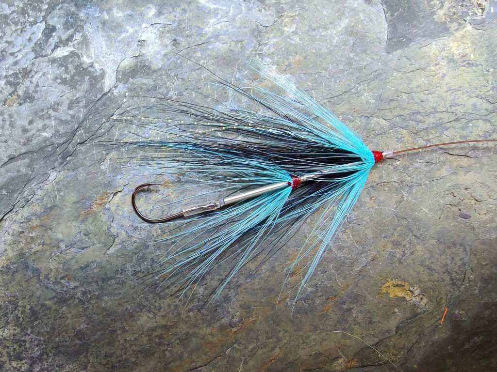 Sea Trout Black and Blue Intruder Tube