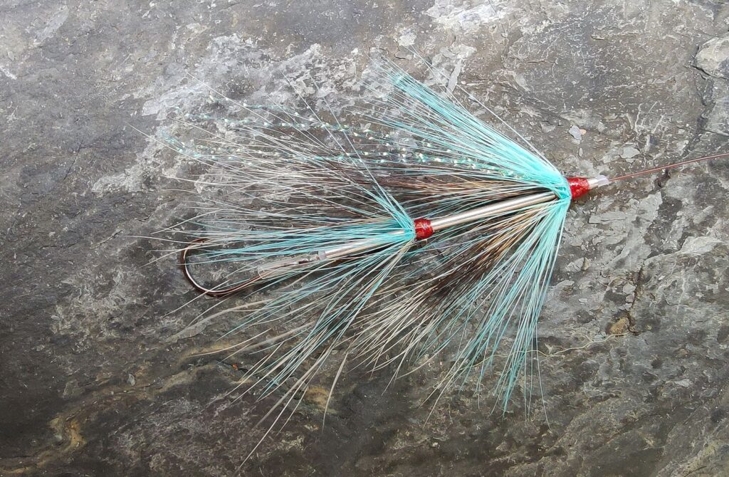 Squirrel and Blue Sea Trout Intruder Fly