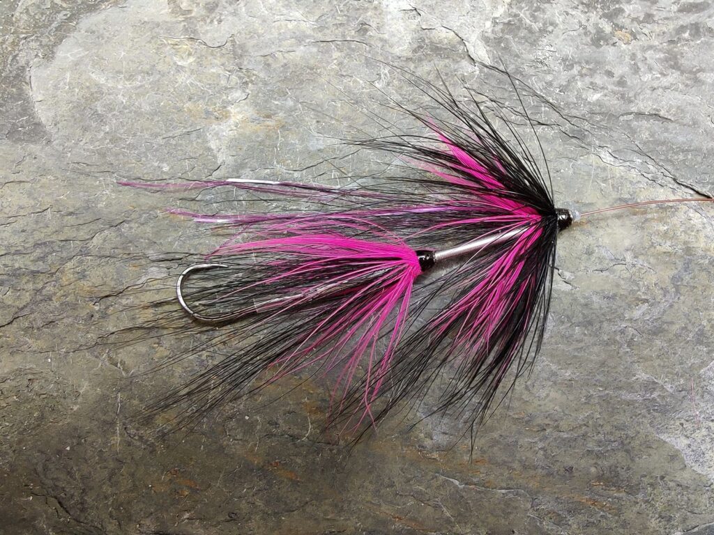 Sea Trout Intruder Tube Fly - Black and Pink