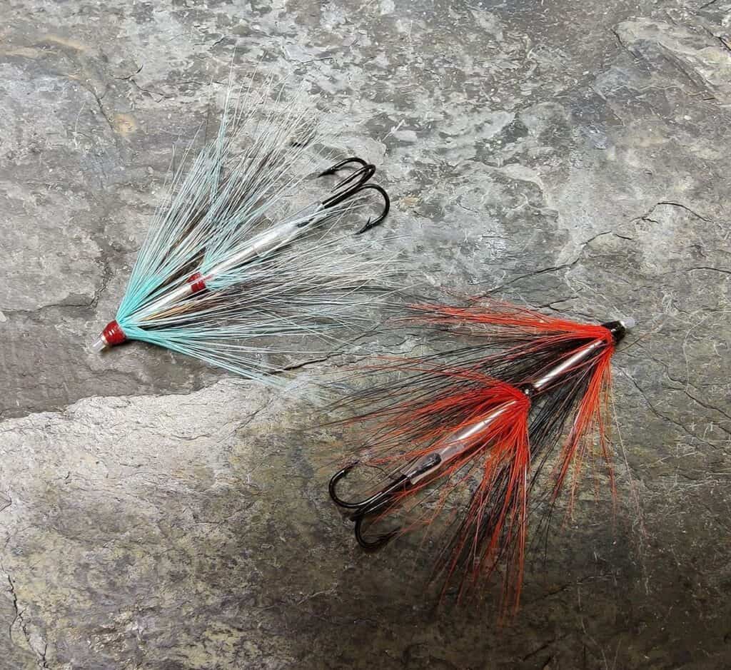 Sea Trout Intruder Tubes with treble hooks