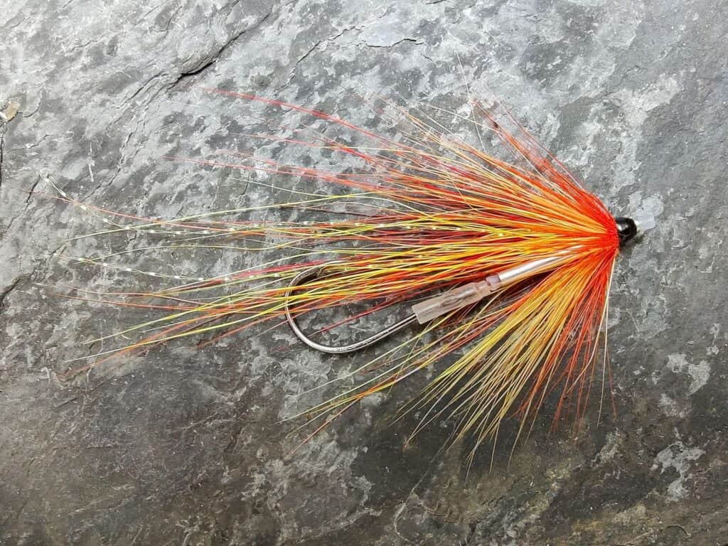 Fiery Cascade Scottish Shrimp Tube Fly