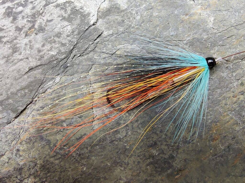 Blue Hackle Spey Shrimp Tube Fly 