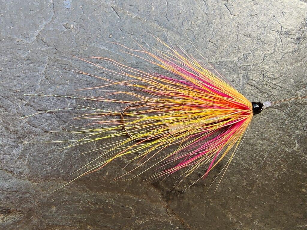 Pink & Yellow Scottish Shrimp Tube Fly