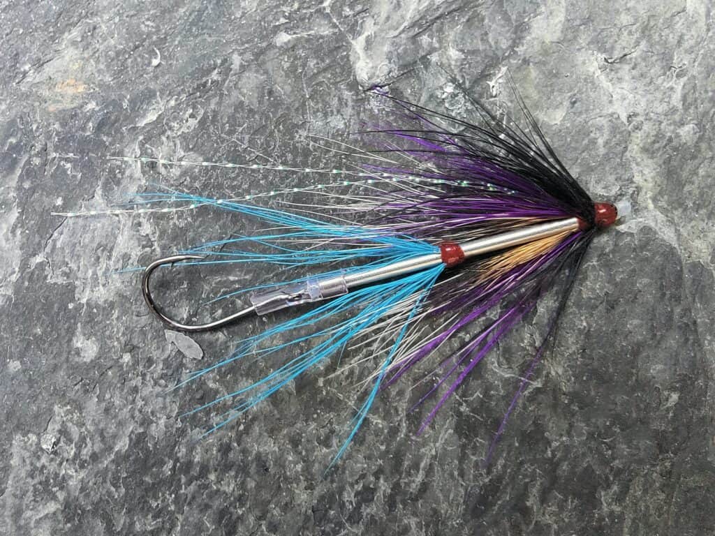 Purple & Blue Intruder Tube Fly