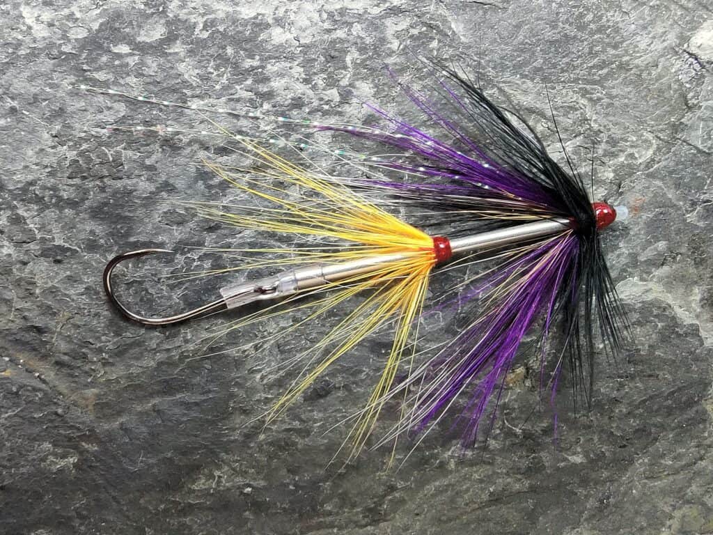 Needle Intruder Tube Fly - Purplw & Yellow