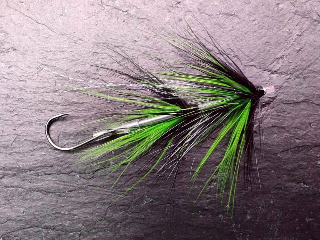 Green Intruder Shrimp Tube fly