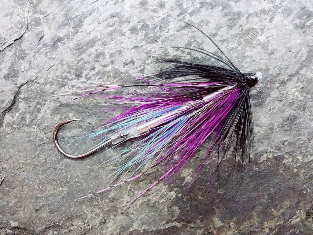 Purple & Blue Mini Intruder Tube Fly