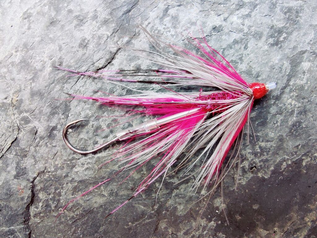 Pink & Grey Mini Intruder Tube Fly