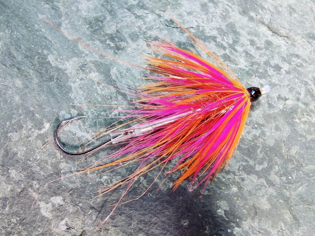 Pink & Orange Mini Intruder Tube Fly