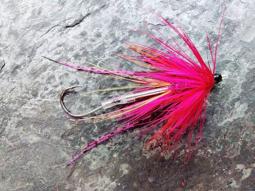 Pink & Orange Mini Intruder Tube Fly