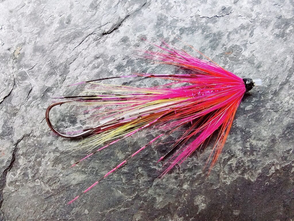 Pink/Yellow Mini Intruder Tube Fly