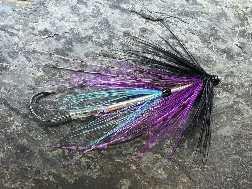 Purple and Blue Intruder Tube Fly