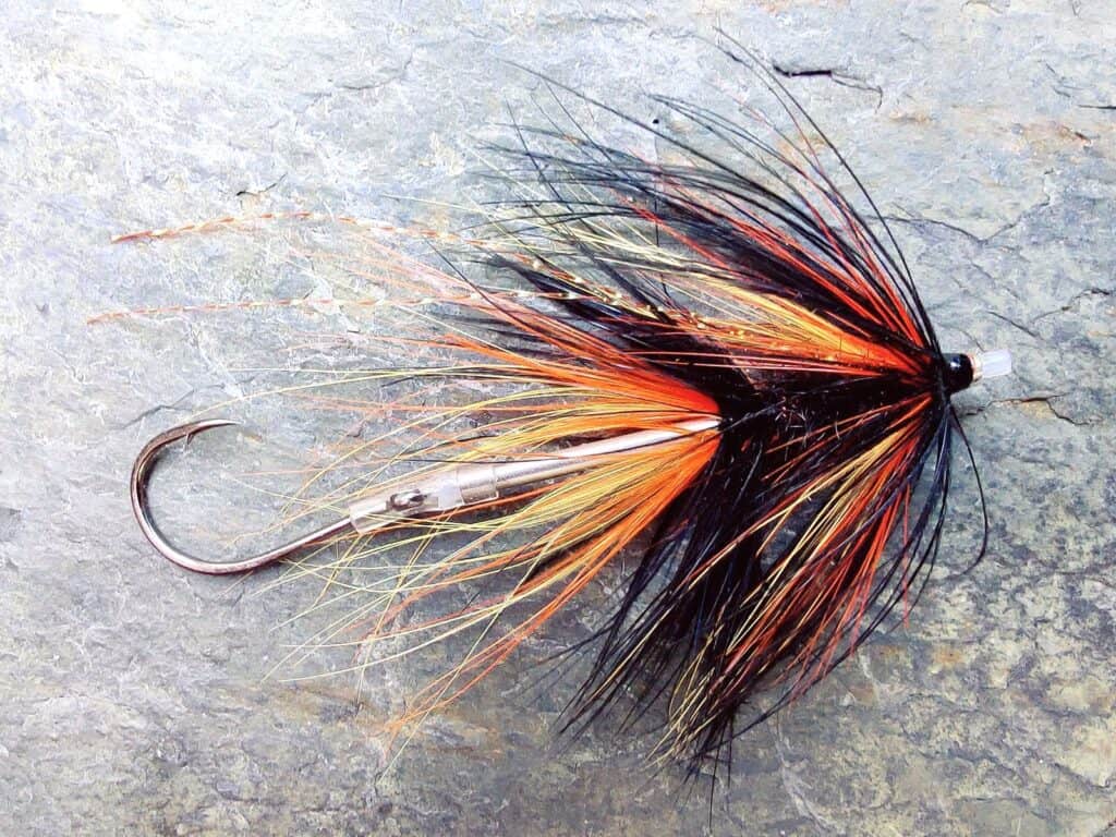 Orange and Black Intruder Tube Fly